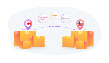 shipping from canada to us : customs duty